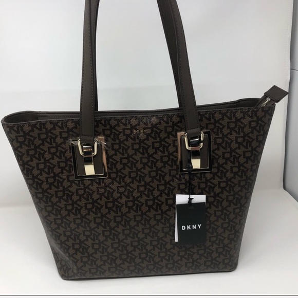 DKNY Town and Country Hardware Logo Tote - Picture 5 of 6